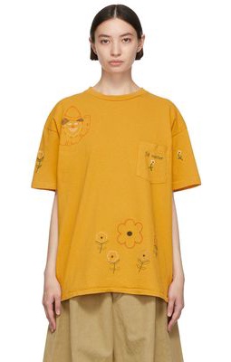 Bode Yellow Cotton T-Shirt