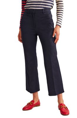 Boden Chelsea Stretch Crop Flare Pants in Navy