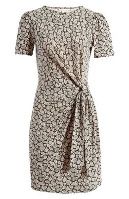 Boden Knotted Cotton Blend Jersey Dress in Cavolo Nero Paisley Pop