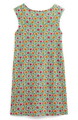 Boden Printed Sleeveless Cotton Jersey Dress in Green Bloom