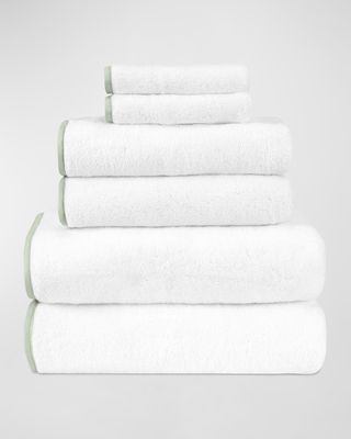 Bodrum 6-Piece Turkish Terry Cloth Bath Towel Set