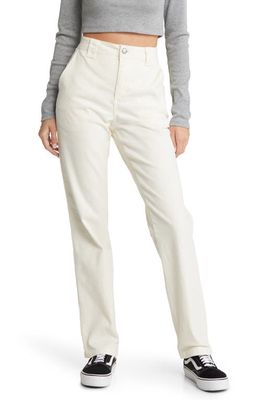 Body Glove Relaxed Stretch Cotton Twill Pants in Cream