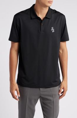 BOGEY BOYS Essential Athletic Polo in Black 