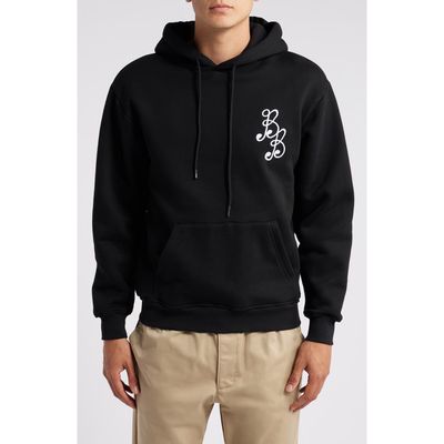 BOGEY BOYS Essential Cotton Hoodie in Black 