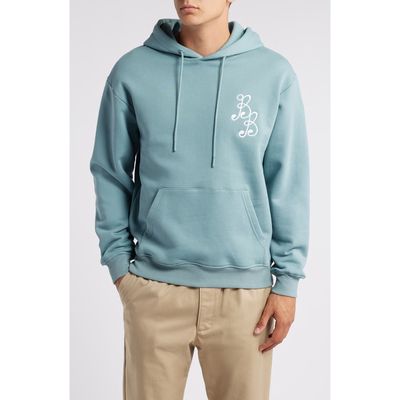 BOGEY BOYS Essential Cotton Hoodie in Bogey Blue 