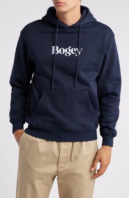 BOGEY BOYS Logo Cotton Graphic Hoodie in Midnight 