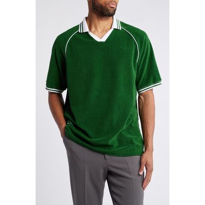 BOGEY BOYS The Icons Terry Cloth Polo in Eden Green 