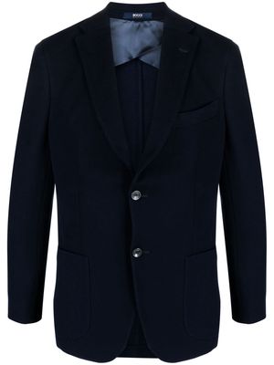 Boggi Milano B-Jersey cotton blazer - Blue