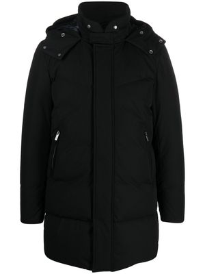 Boggi Milano B Tech padded hooded down coat - Black