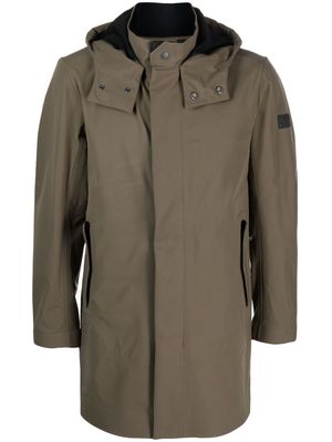 Boggi Milano B Tech padded hooded parka coat - Green