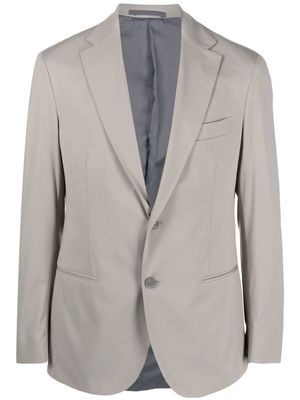 Boggi Milano B Tech single-breasted long-sleeve blazer - Grey