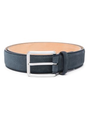 Boggi Milano buckle-fastening suede belt - Blue