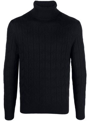 Boggi Milano cable-knit wool jumper - Blue