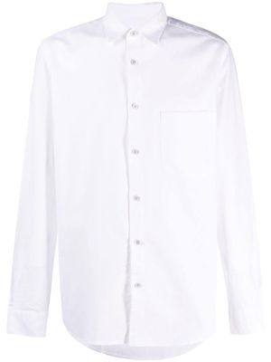 Boggi Milano classic-collar Oxford-cotton shirt - White