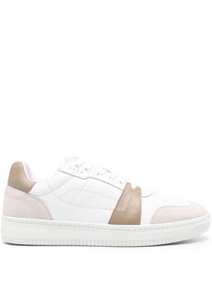 Boggi Milano colour-block leather sneakers - White