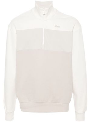 Boggi Milano colourblock zip-up pullover - White