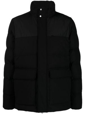 Boggi Milano concealed-hood padded jacket - Black