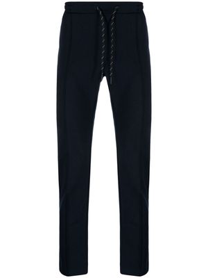 Boggi Milano drawstring scuba-jersey track pants - Blue