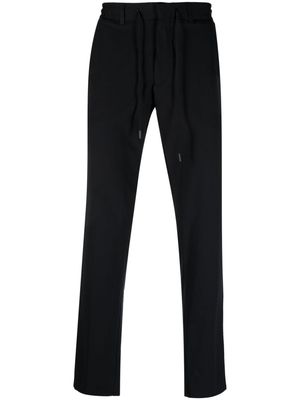 Boggi Milano drawstring-waist straight-leg trousers - Black