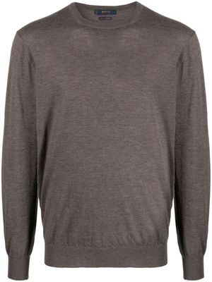 Boggi Milano fine-knit cashmere jumper - Brown