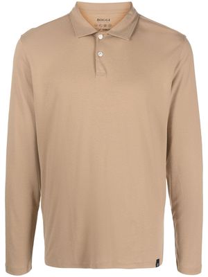 Boggi Milano High-Performance cotton blend polo shirt - Brown