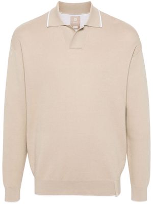 Boggi Milano knitted polo shirt - Neutrals