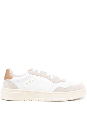 Boggi Milano logo-stamp leather sneakers - White