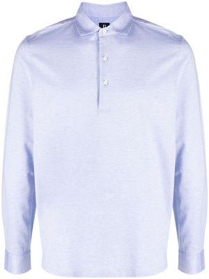 Boggi Milano long-sleeve polo shirt - Blue
