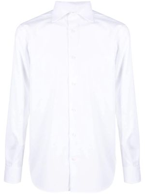 Boggi Milano long-sleeve stretch-cotton shirt - White