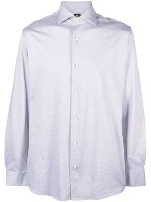 Boggi Milano long-sleeved cotton shirt - Grey