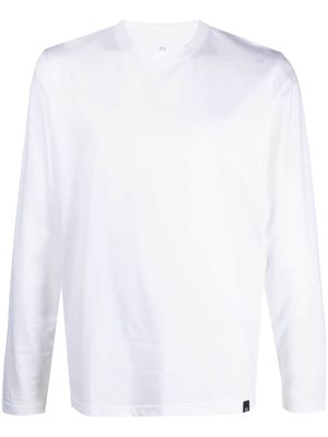 Boggi Milano long-sleeved cotton T-shirt - White