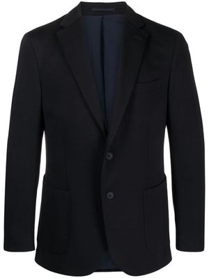 Boggi Milano notched-lapel single-breasted blazer - Blue