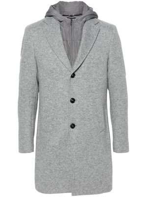 Boggi Milano notched-lapels single-breasted coat - Grey