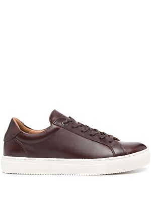 Boggi Milano panelled leather sneakers - Brown
