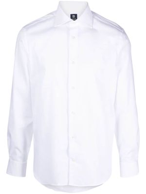 Boggi Milano Pin Point cotton shirt - White