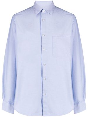 Boggi Milano piqué-weave cotton shirt - Blue