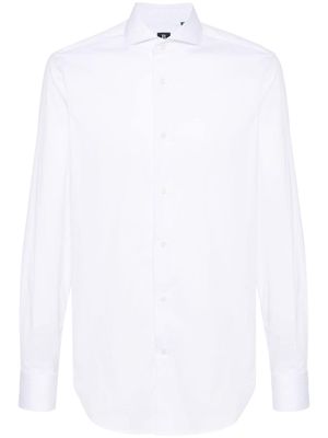 Boggi Milano piqué-weave shirt - White
