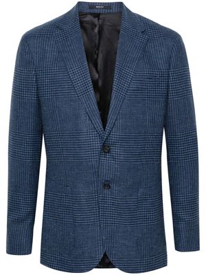 Boggi Milano Prince of Wales-check blazer - Blue