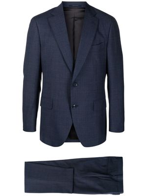Boggi Milano Prince of Wales Check-print woo suit - Blue