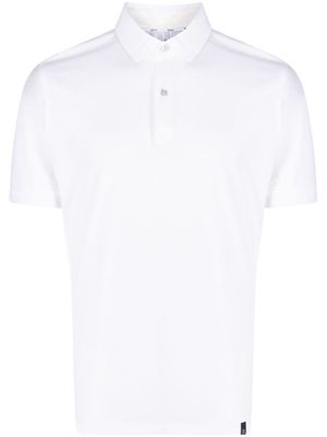 Boggi Milano short-sleeve cotton polo shirt - White