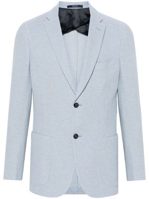 Boggi Milano single-breasted cotton blazer - Blue