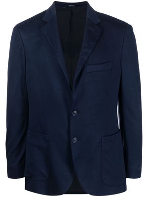Boggi Milano single-breasted long-sleeve blazer - Blue