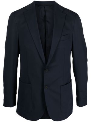 Boggi Milano single-breasted notched-lapels blazer - Blue