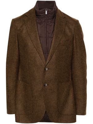 Boggi Milano single-breasted wool blazer - Brown