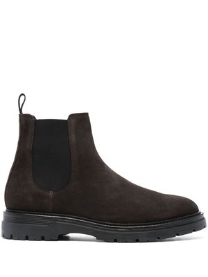 Boggi Milano slip-on suede ankle boots - Brown