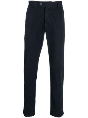 Boggi Milano straight-leg cotton trousers - Blue
