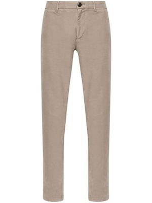 Boggi Milano straight-leg stretch-cotton trousers - Neutrals
