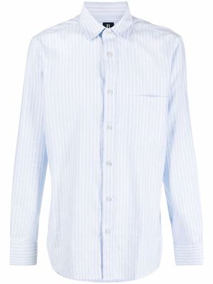Boggi Milano striped cotton shirt - Blue