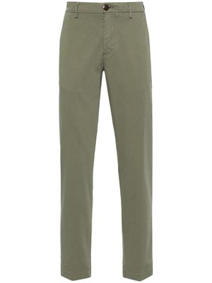 Boggi Milano tapered chino trousers - Green