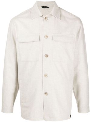 Boggi Milano wool shirt jacket - Neutrals